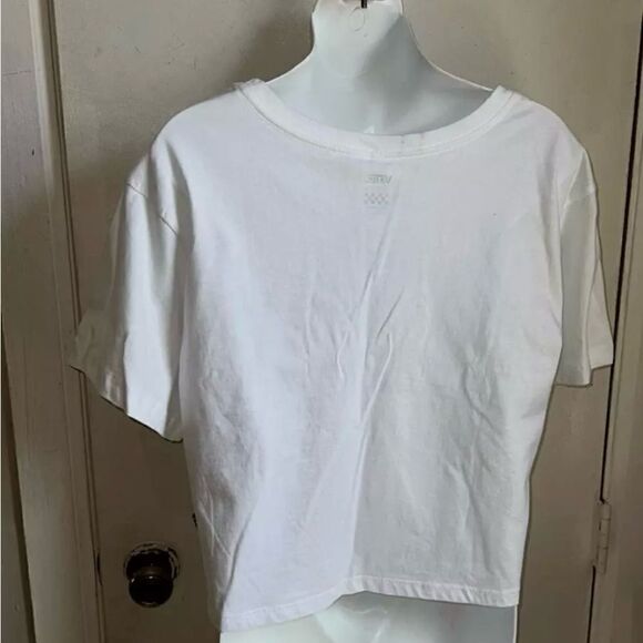 VANS Scripts Stripe Crop T Shirt NWT Size Small - Picture 4 of 7